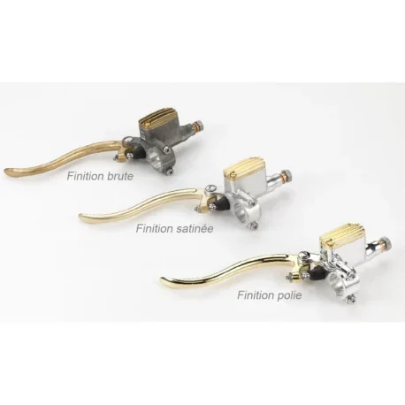 14MM CLUTCH MASTER CYLINDER IN SATIN ALUMINUM AND BRASS