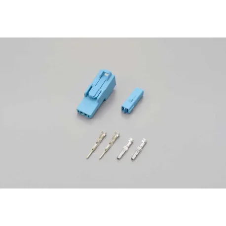 2-PIN SOCKET SET BLUE HONDA TURN SIGNALS