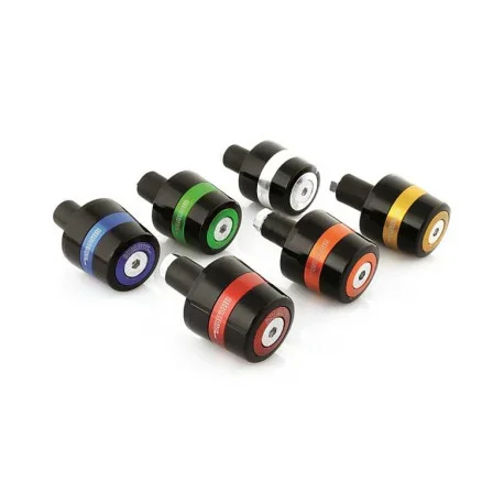 Accossato handlebar ends with colored insert suitable for 12 mm diameter handlebars