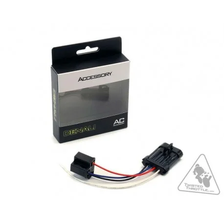 Adaptateur cable pour feux avant moto DENALI phare H4 Harley Davidson