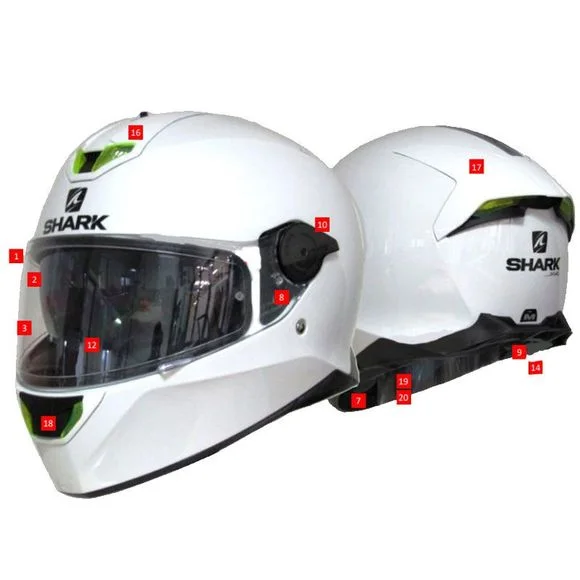 Adaptateur casque Shark BOITIER + CONNECTIC USB V2 – SKWAL 2 – Noir Ref : SH1188 / AC5465PREDTU