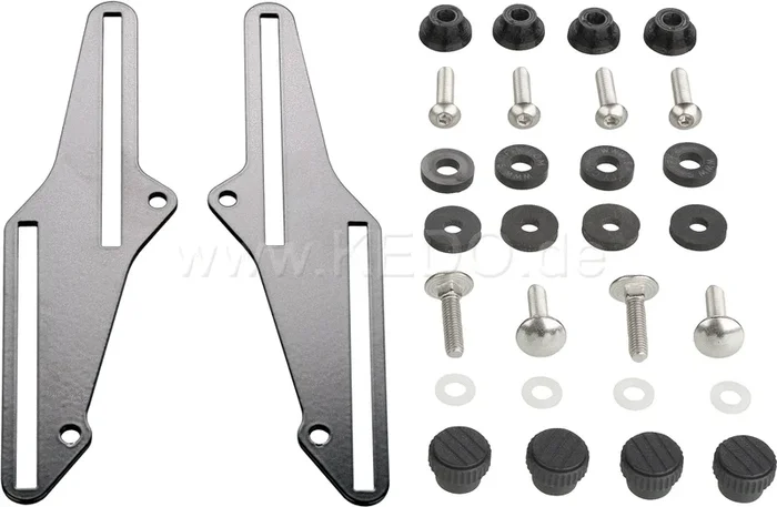 Adaptateur de Pare-Brise Yamaha Ténéré 700 | Noir, Enduit de Poudre