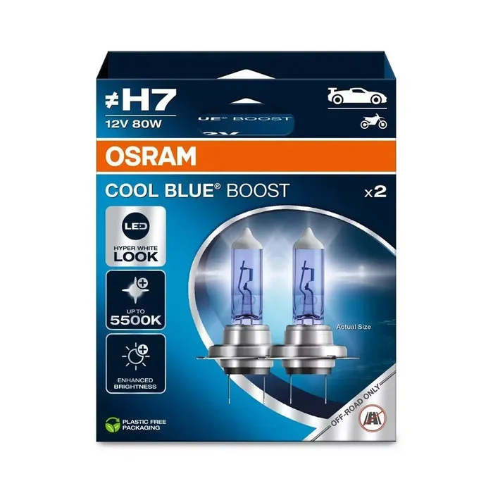 Ampoule OSRAM Cool Blue Boost H7 12V/80W – X2