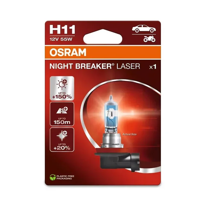Ampoule OSRAM Night Breaker Laser H11 12V/55W – X1