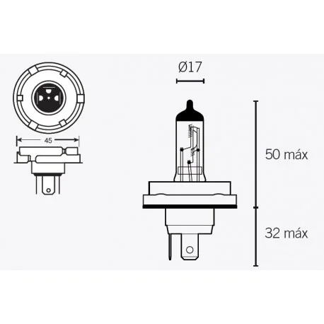 Ampoule TECNIUM H5 12V 60/55W – x10