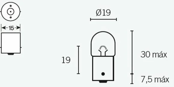 Ampoule Tecnium R5 12V 5W – x10 Universel Ref : TE00468A / 1079295