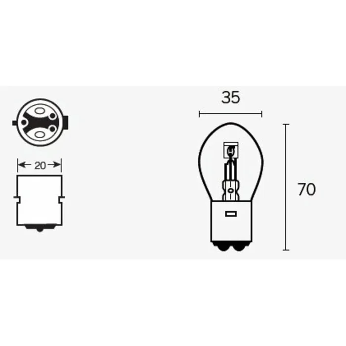 Ampoule TECNIUM S1 12V 25/25W – x10