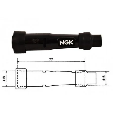 Anti-parasite moto NGK SB10E