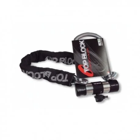 Antivol moto TOP BLOCK NEXUS 104/120L homologue classe SRA avec chaine