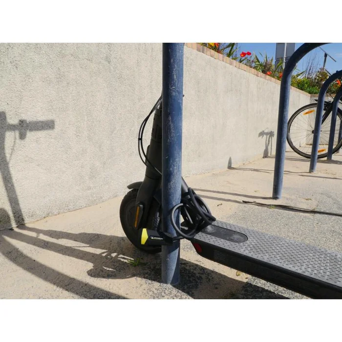 Antivol spirale à clés + support 180 cm Ø 10 mm