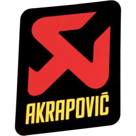 Autocollants echappement cross AKRAPOVIC 95mm