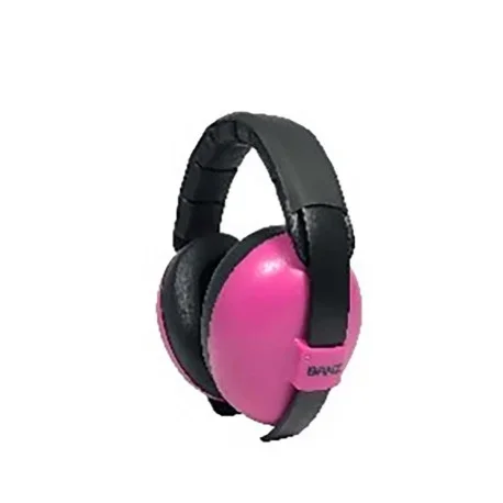 BABYBANZ NOISE CANCELLING HEADSET FOR CHILDREN AGED 0 TO 2 YEARS PINK FLUO