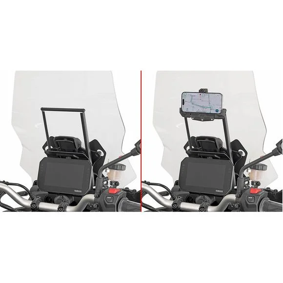 Barre de fixation guidon Givi Chassis pour support GPS Ref : GI2575 / FB2171