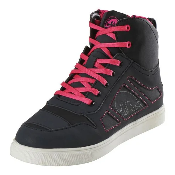 Baskets Furygan ANGIE D3O® – Noir / Rose Ref : FU1311
