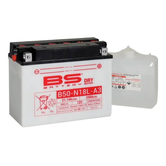 Batterie BS BATTERY Haute-performance avec pack acide – B50-N18L-A3
