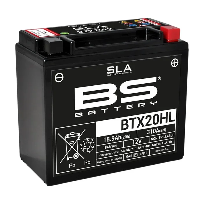 Batterie BS BATTERY sans entretien avec pack acide – BTX20HL