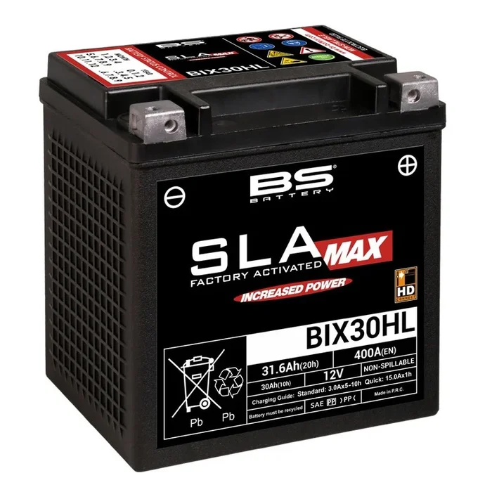 Batterie BS BATTERY SLA Max sans entretien activé usine – BIX30HL