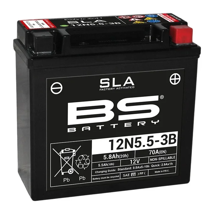 Batterie BS BATTERY SLA sans entretien activé usine – 12N5.5-3B