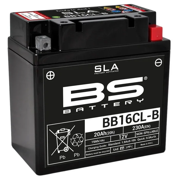 Batterie BS BATTERY SLA sans entretien activé usine – BB16CL-B