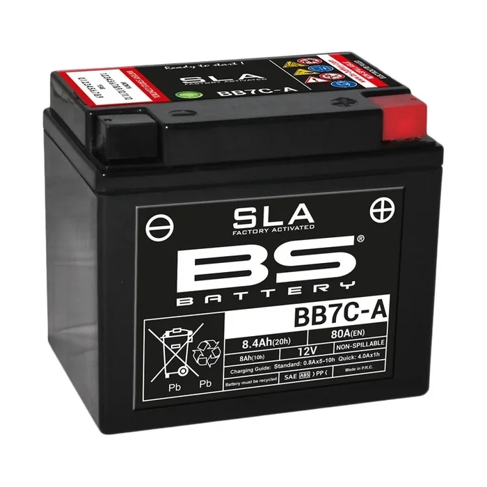 Batterie BS BATTERY SLA sans entretien activé usine – BB7C-A