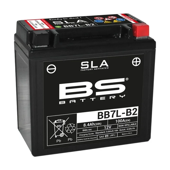 Batterie BS BATTERY SLA sans entretien activé usine – BB7L-B2