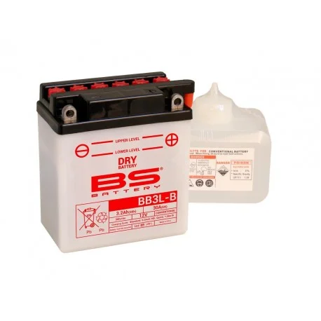 Batterie moto BS BATTERY Haute-performance 12 Volts YB3L-B BB3L-B