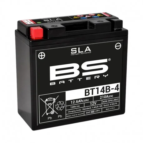 Batterie moto BS BATTERY SLA YT14B-4 BT14B-4