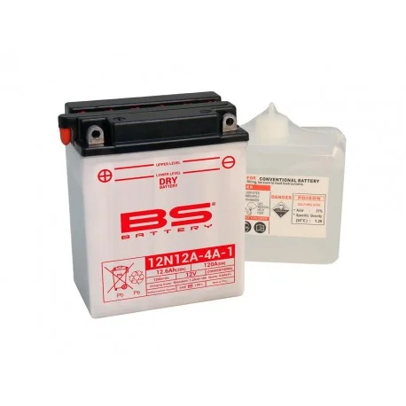 Batterie moto Tecnium 12 volts 12N12A-4A-1