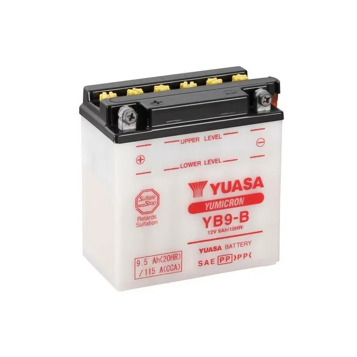 Batterie YUASA conventionnelle avec pack acide – YB9-B