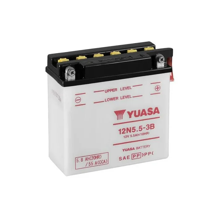 Batterie YUASA conventionnelle sans pack acide – 12N5.5-3B