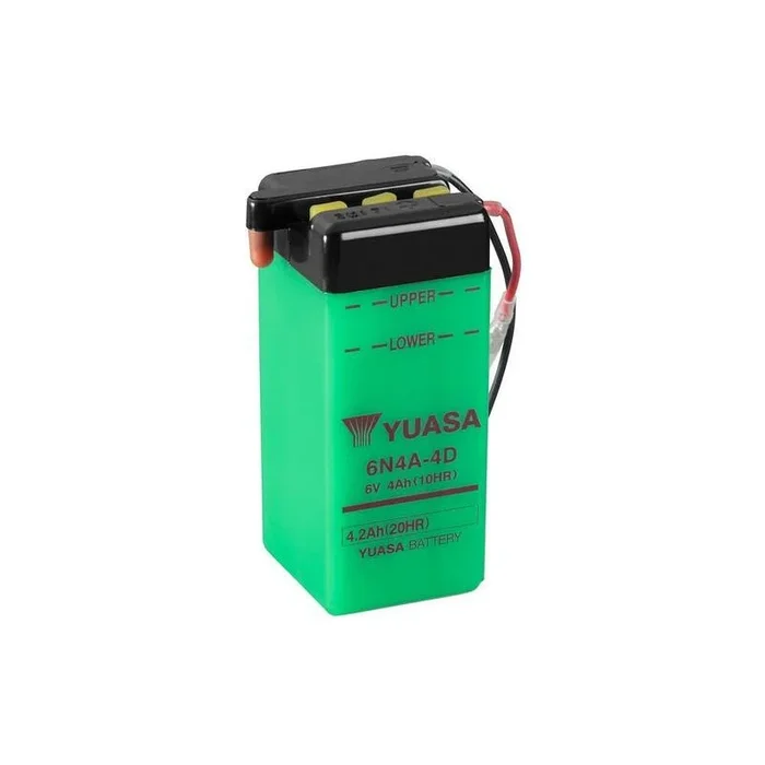 Batterie YUASA conventionnelle sans pack acide – 6N4A-4D