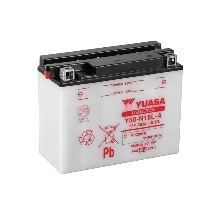 Batterie YUASA conventionnelle sans pack acide – Y50-N18L-A