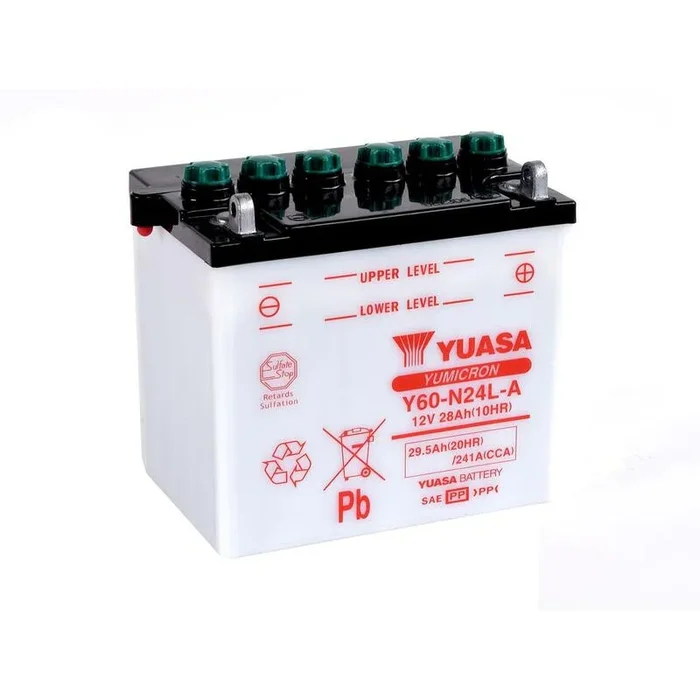 Batterie YUASA conventionnelle sans pack acide – Y60-N24L-A