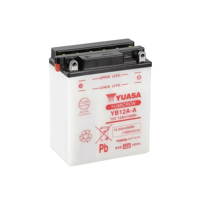 Batterie YUASA conventionnelle sans pack acide – YB12A-A