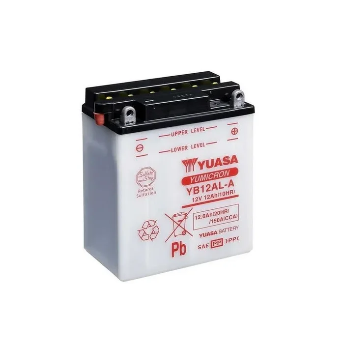 Batterie YUASA conventionnelle sans pack acide – YB12AL-A