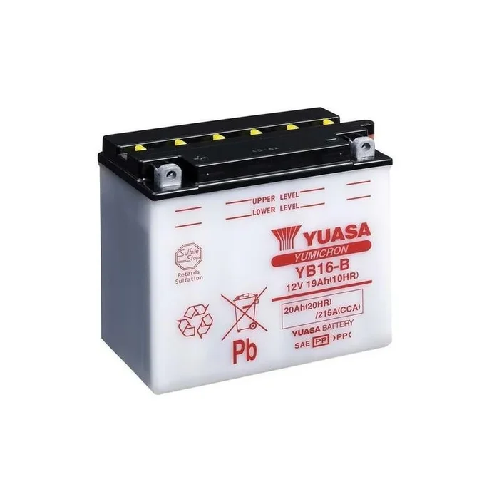 Batterie YUASA conventionnelle sans pack acide – YB16-B