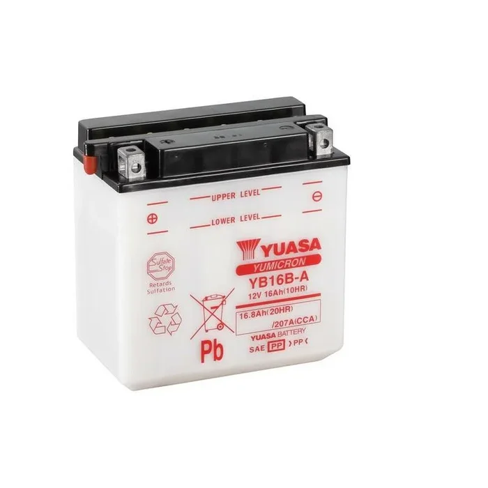 Batterie YUASA conventionnelle sans pack acide – YB16B-A