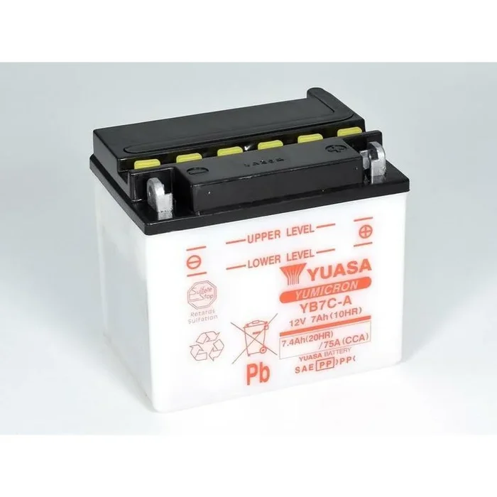 Batterie YUASA conventionnelle sans pack acide – YB7C-A