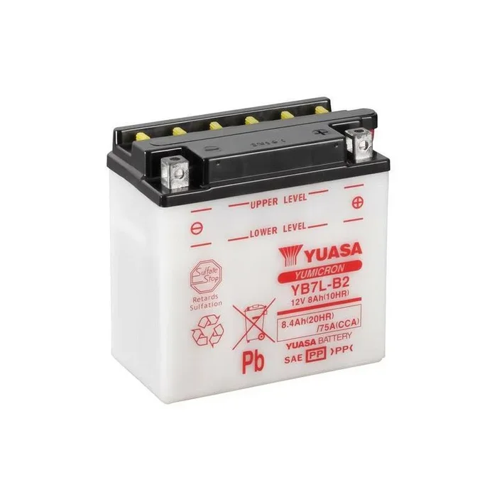 Batterie YUASA conventionnelle sans pack acide – YB7L-B2