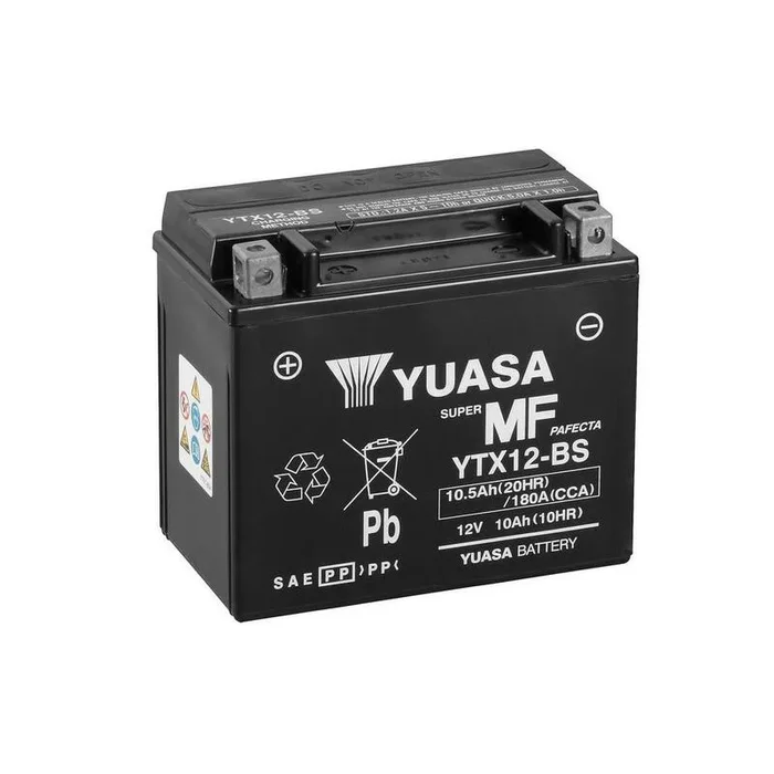 Batterie YUASA sans entretien avec pack acide – YTX12-BS