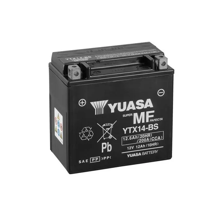 Batterie YUASA sans entretien avec pack acide – YTX14-BS