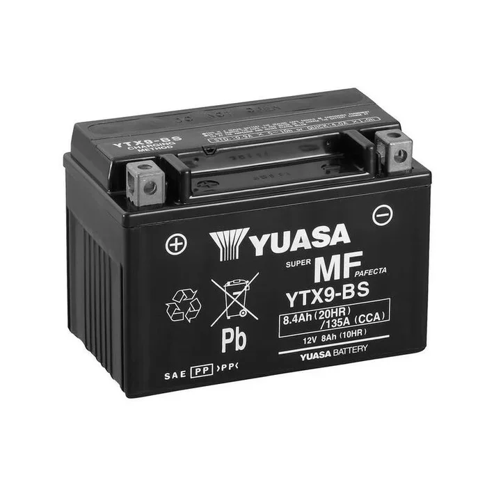 Batterie YUASA sans entretien avec pack acide – YTX9-BS