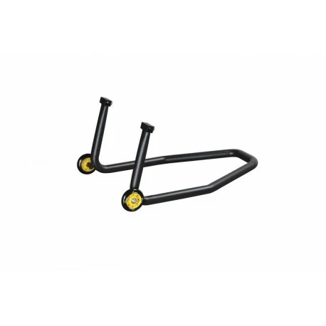 Bequille arriere LIGHTECH support caoutchouc noir 2 roues