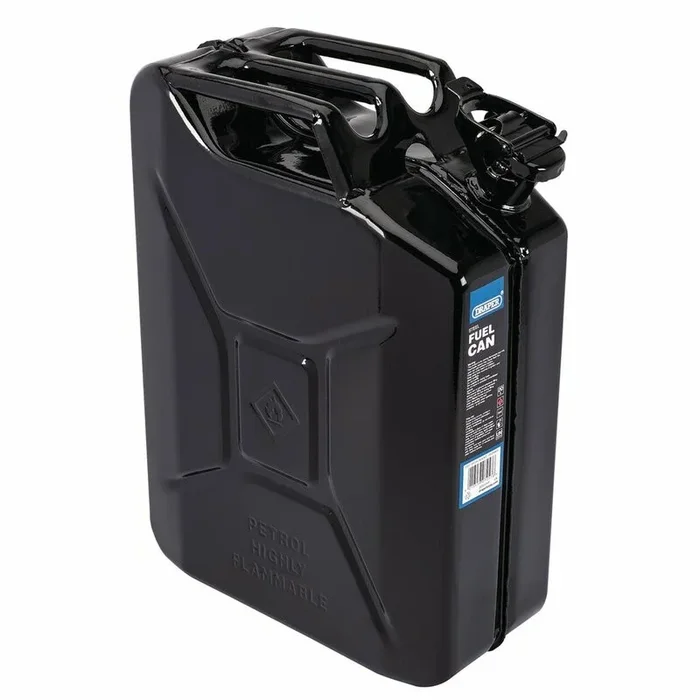 Bidon de carburant en acier DRAPER – noir 20L