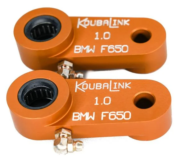 Biellette de suspension Koubalink Kit de rabaissement de selle (25.4 mm) orangeBMW 650 F 650 (0162) – 1997 – 2000Ref : KBK00054A / 1116156