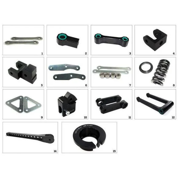 Biellette de suspension Tecnium Kit de rabaissement 5 + 8 Ref : TE00198A / 1044378