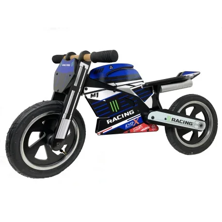 BLACK WOOD BALANCE BIKE + QUARTA DECAL KIT