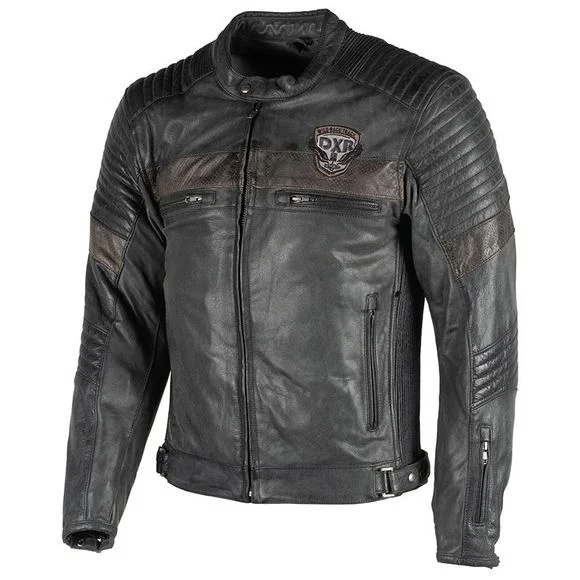 Blouson DXR CHUCK – Noir / Marron Ref : DXR0276