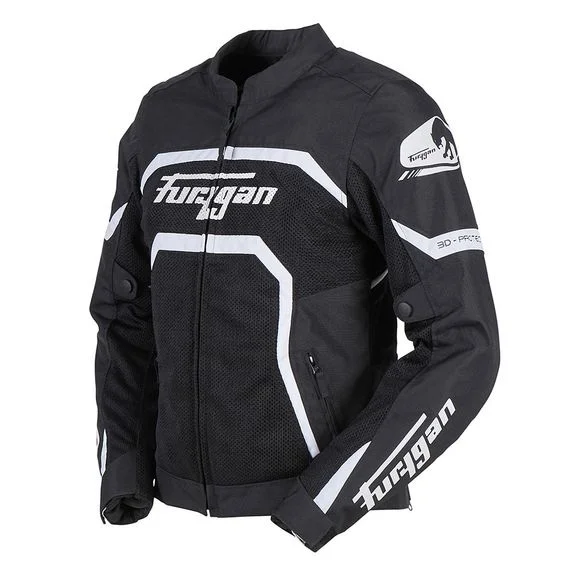 Blouson Furygan MYSTIC EVO VENTED – Noir / Blanc Ref : FU1237