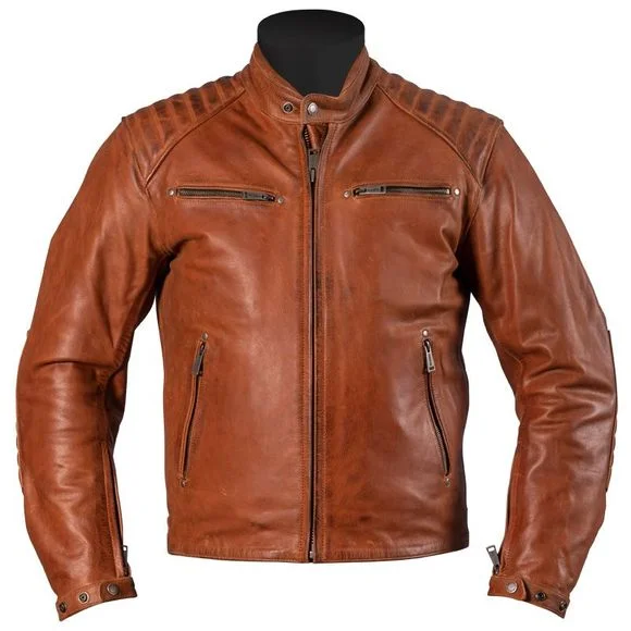 Blouson Helstons ROCKET CUIR BUFFALO – Marron Ref : HS0779
